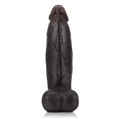 Zwarte Dikke Long Riding Dildo 27.5cm