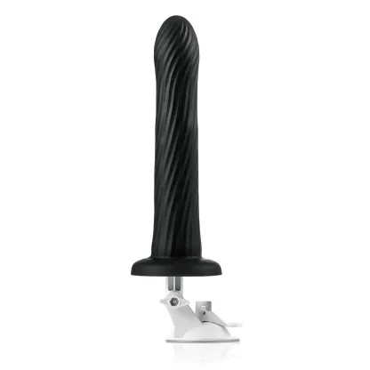 Zwarte Remote Trillende Anale Dildo Met Zuignap Mount 23.7cm