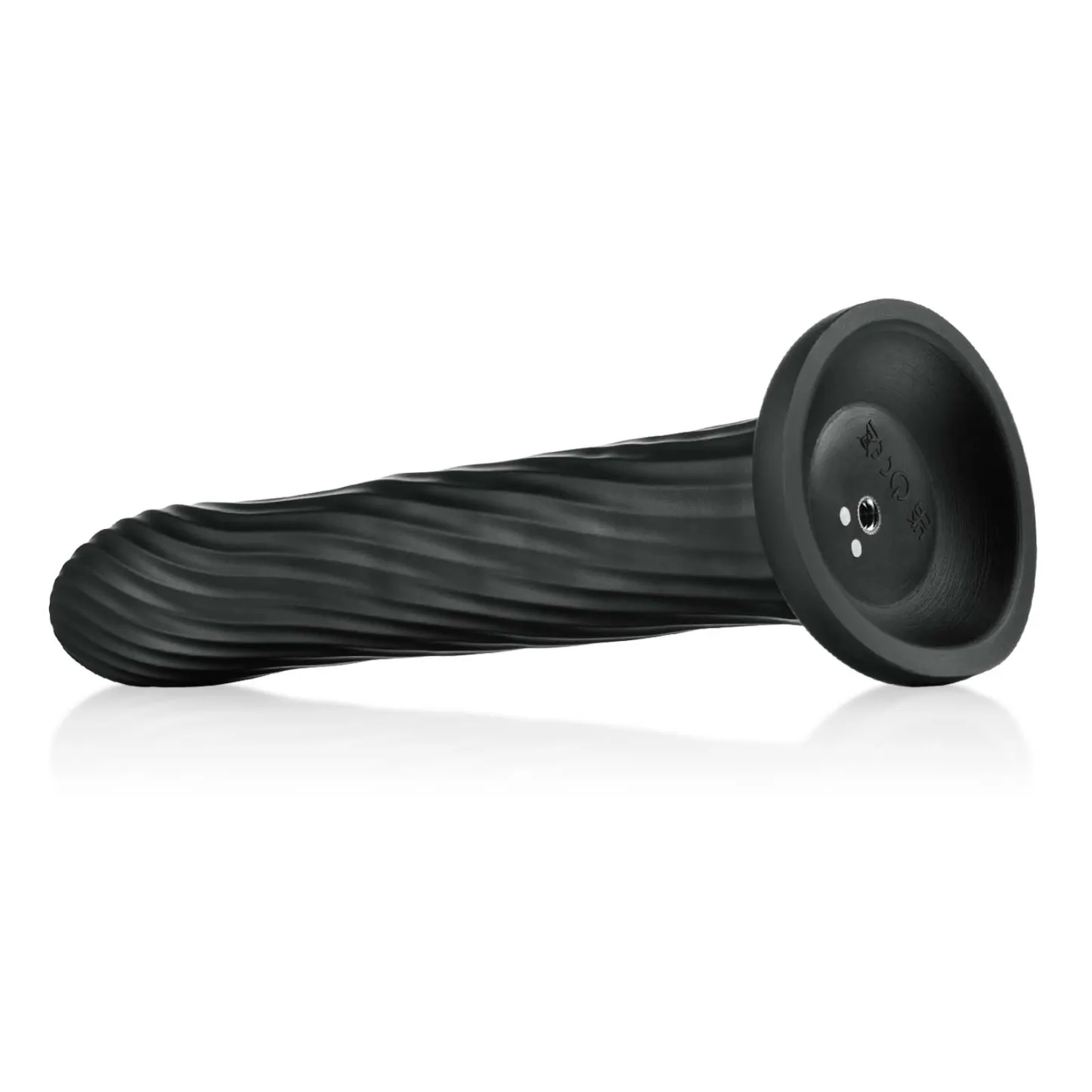 Zwarte Remote Trillende Anale Dildo Met Zuignap Mount 23.7cm