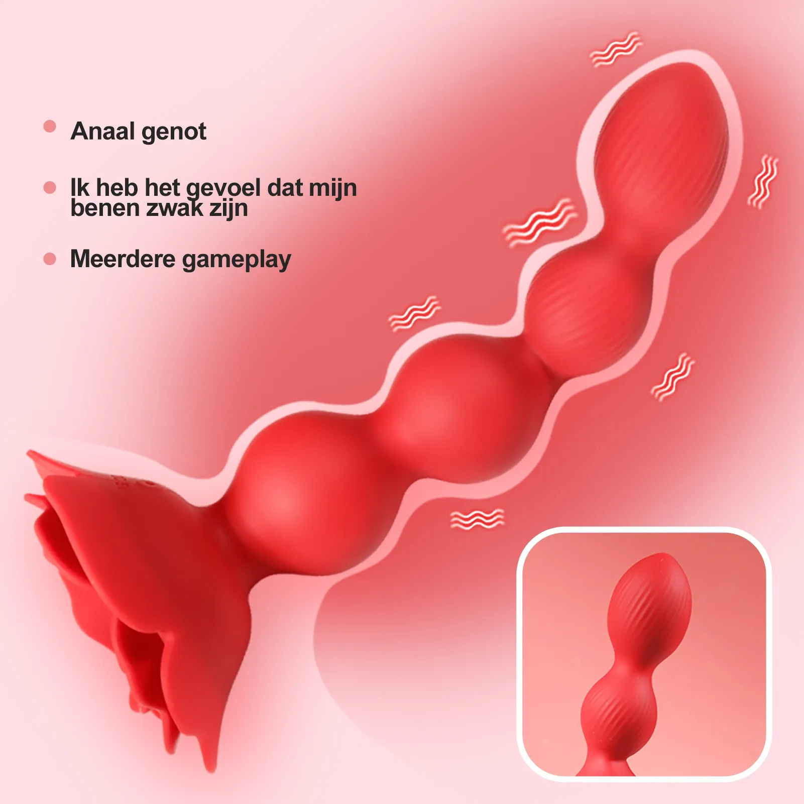 10 Rotatie- en Trillingsmodi Rozen Anale Kralen