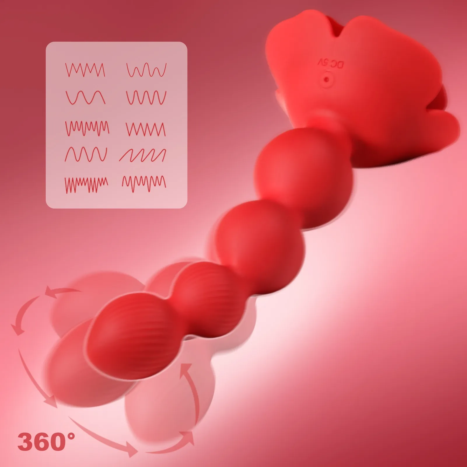 10 Rotatie- en Trillingsmodi Rozen Anale Kralen