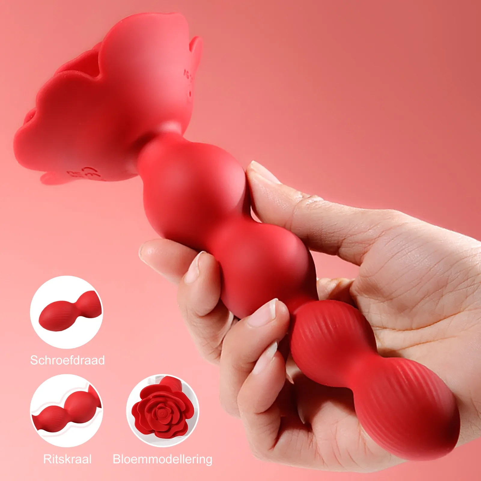 10 Rotatie- en Trillingsmodi Rozen Anale Kralen