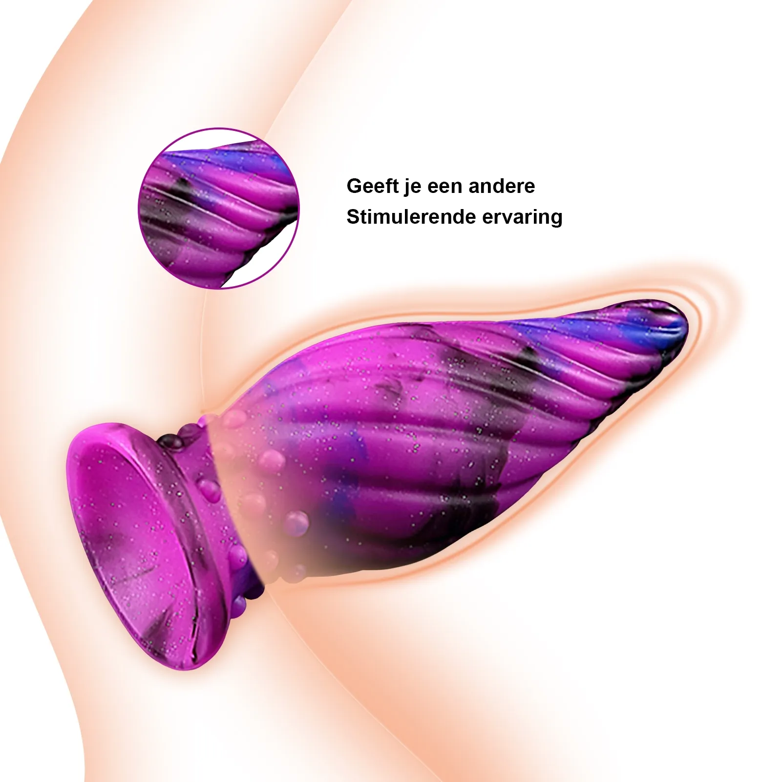 3 stuks paarse siliconen butt plug set