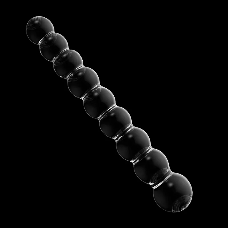 8,66 Inch Transparante Anale Kralen Glazen Dildo
