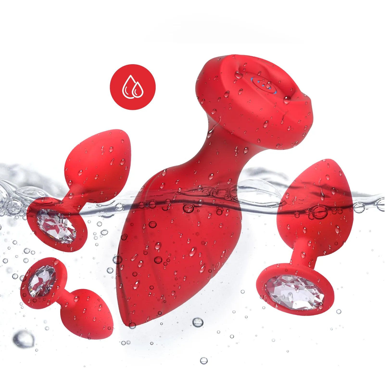 4-delige Buttplug Set met Afstandsbediening en 10 Trillingsmodi