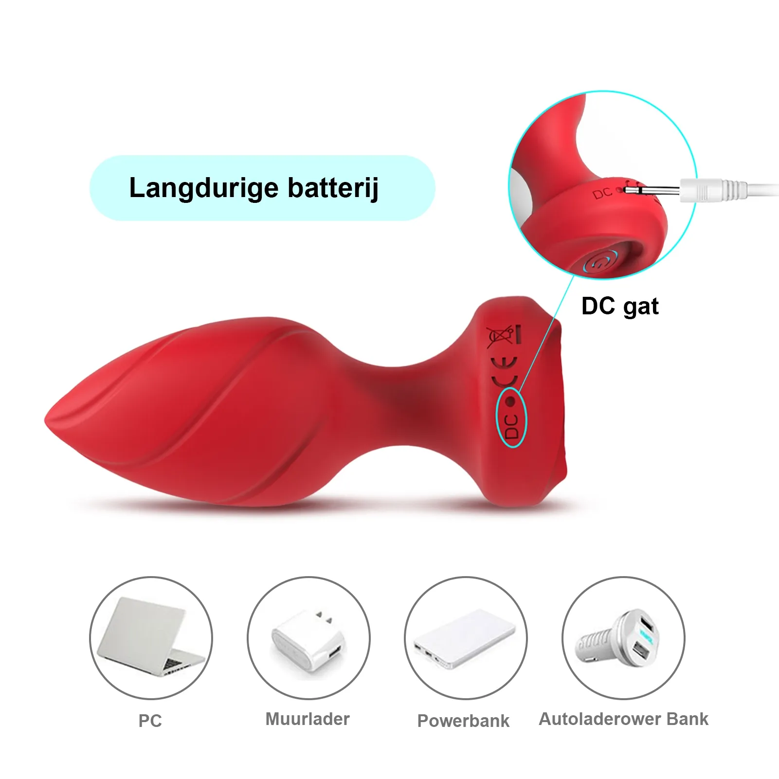 4-delige Buttplug Set met Afstandsbediening en 10 Trillingsmodi