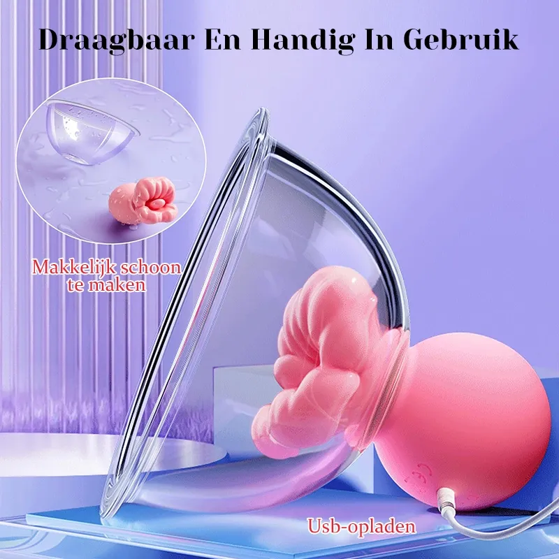 Vrouwelijke Tepelzuigvibrator Massagetoys
