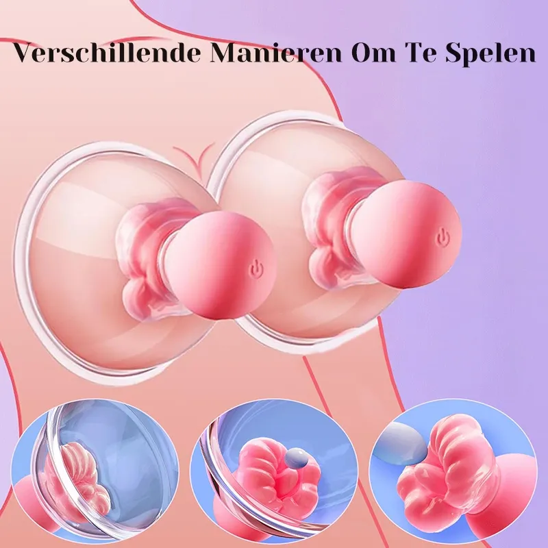 Vrouwelijke Tepelzuigvibrator Massagetoys
