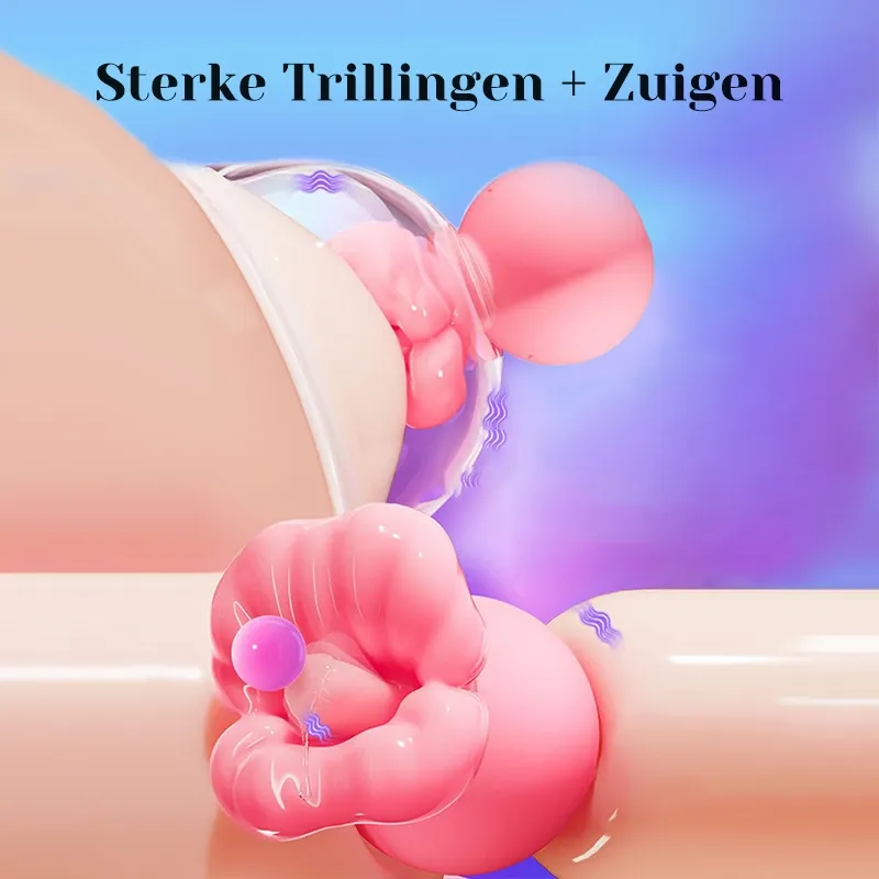 Vrouwelijke Tepelzuigvibrator Massagetoys