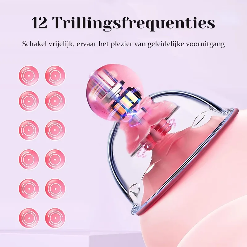 Vrouwelijke Tepelzuigvibrator Massagetoys