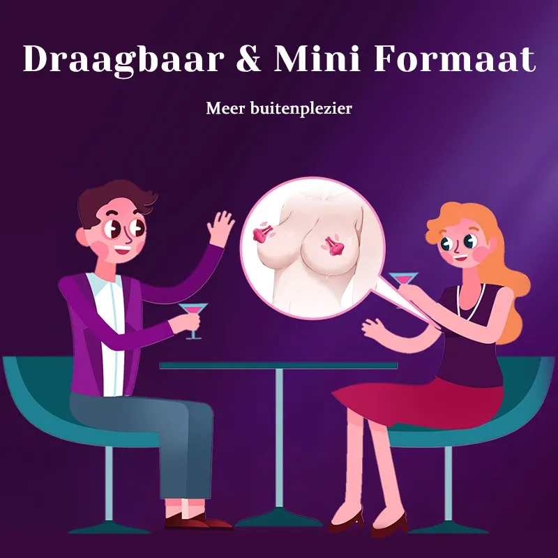 Tepelseksspeeltje - 9 vibratiestanden voor seksueel genot voor koppels