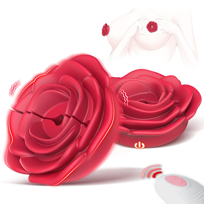 Draagbare rozentepelvibrator - Verstelbare magnetische clip