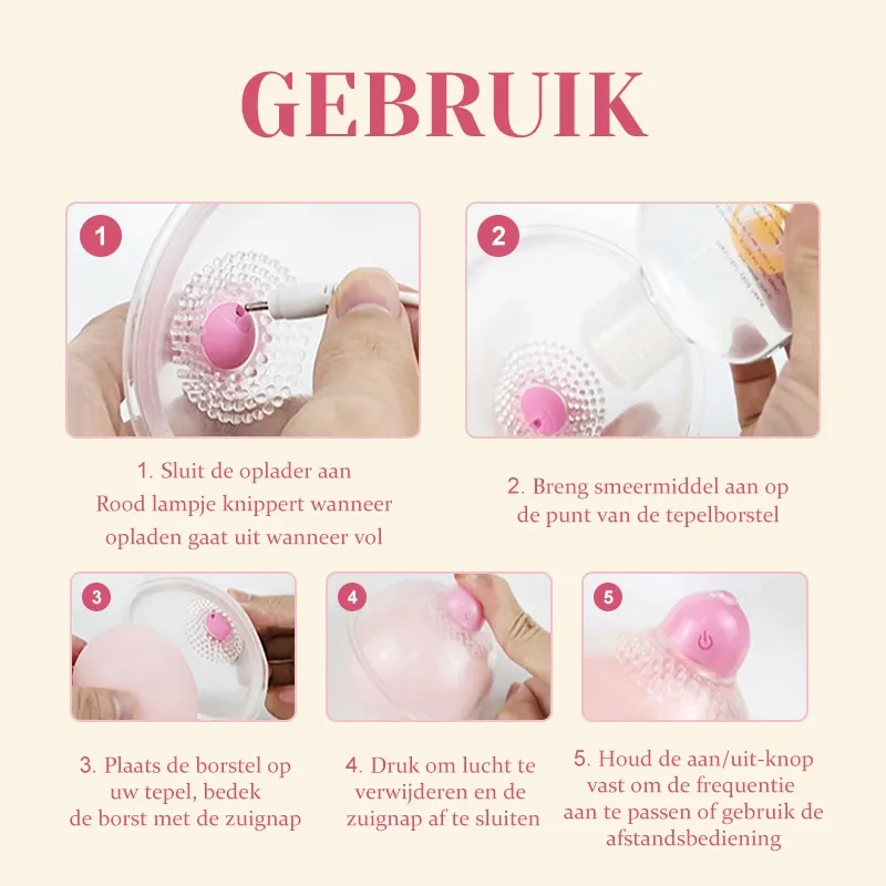 Clitorale Zuigcup Tepelvibrator