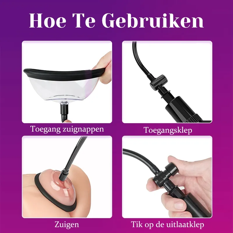 2-in-1 Vaginale Pomp & Tepelzuiger