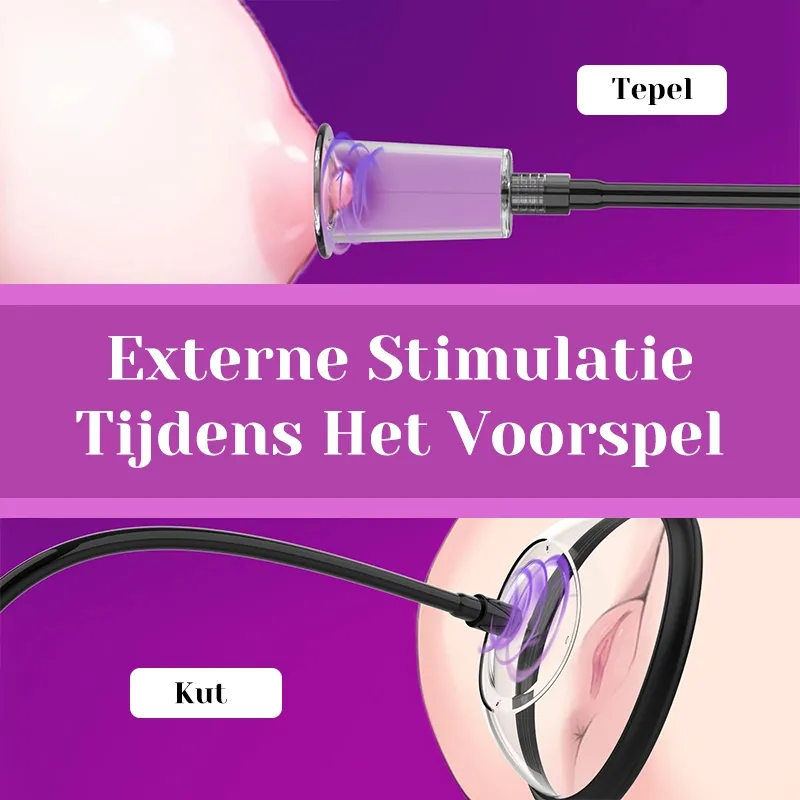 2-in-1 Vaginale Pomp & Tepelzuiger