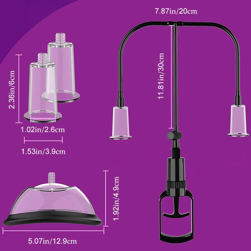 2-in-1 Vaginale Pomp & Tepelzuiger