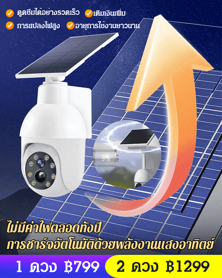 ไฟถนนจำลองกล้องวงจรปิด