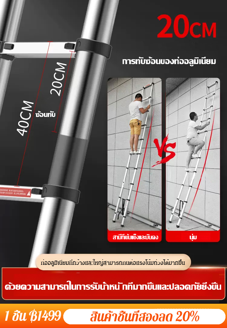 บันไดอเนกประสงค์แบบยืดหดได้