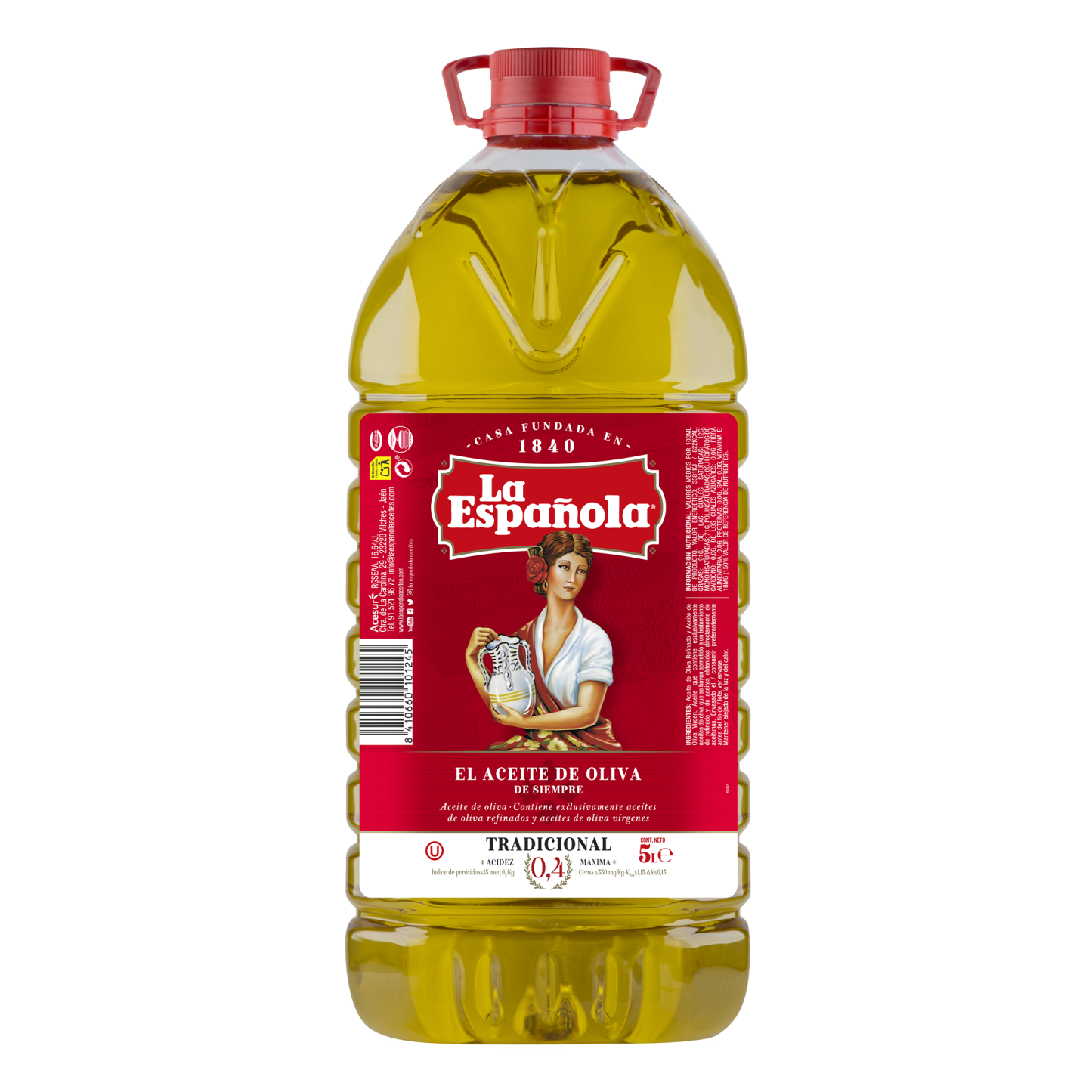 Aceite de Oliva suave 0,4 La Española en Garrafa 5L