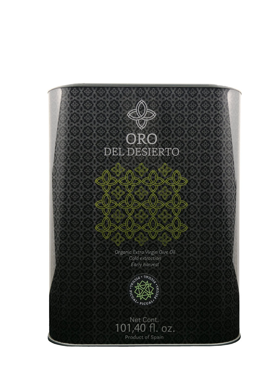 Oro del Desierto Organic Picual 3L Tin