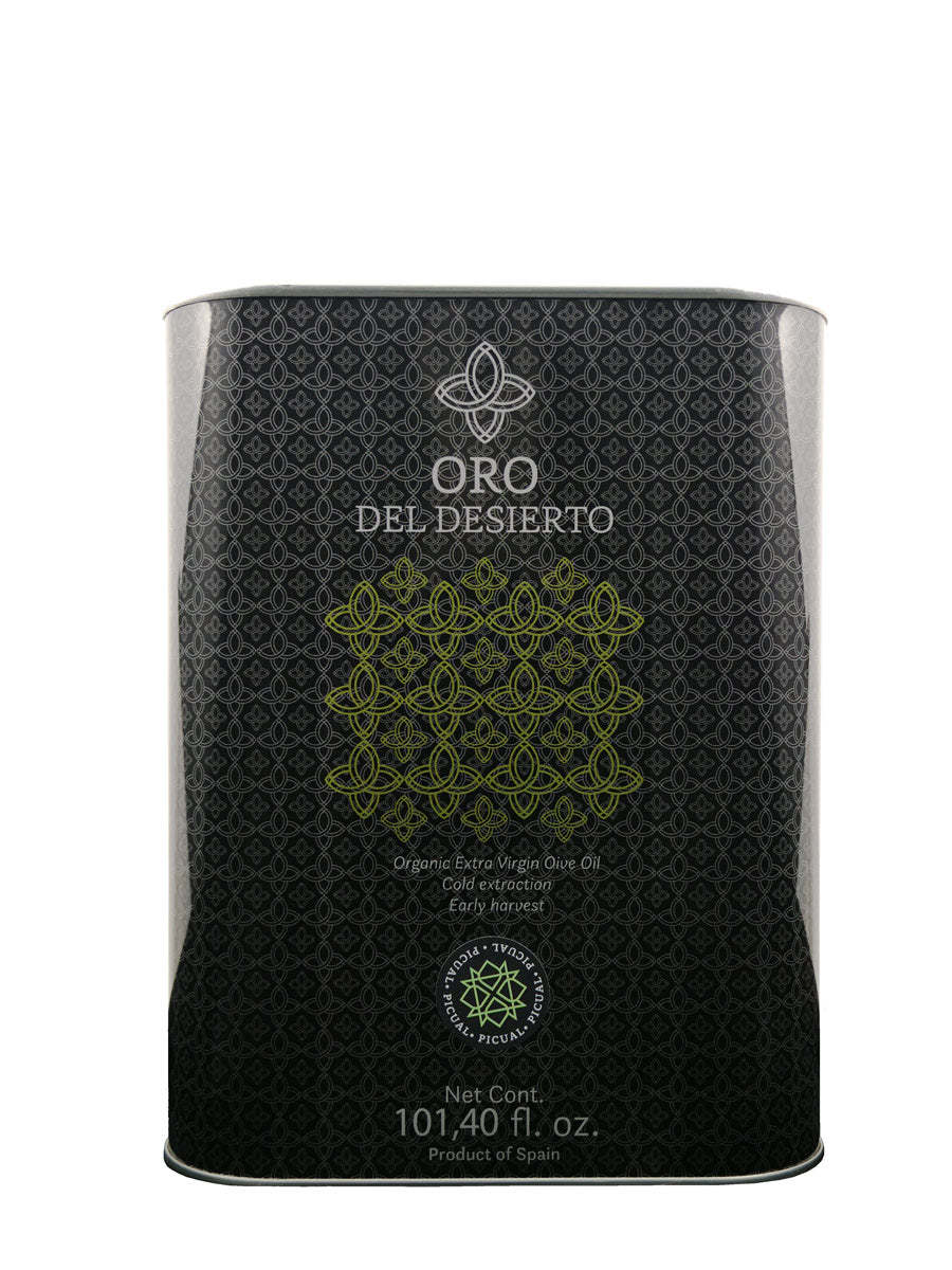 Oro del Desierto Organic Picual 3L Tin