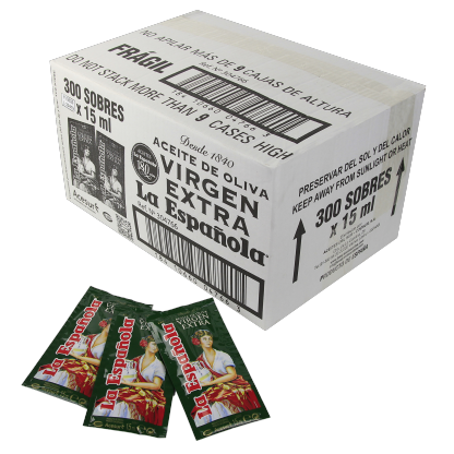 300 Sobres de Aceite de Oliva Virgen Extra de 15ml