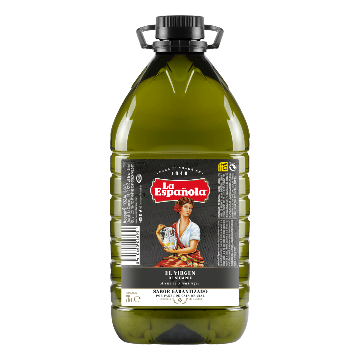 Aceite de Oliva Virgen Aroma Andaluz Garrafa 3L