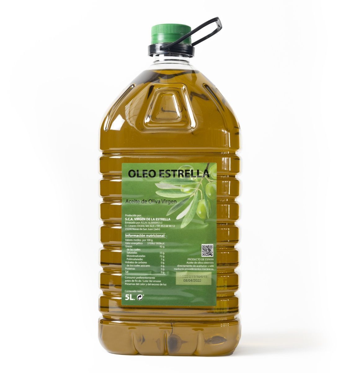 Garrafa 5 Litros Aceite de Oliva Virgen INTENSO