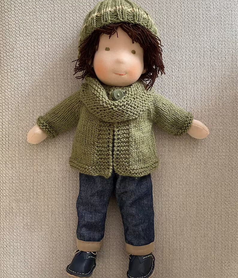 Handmade Waldorf Boy Doll - Mason