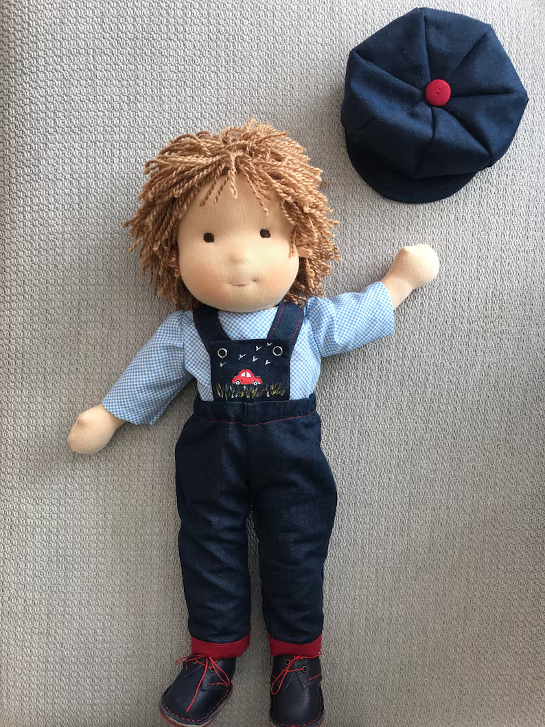 Handmade Waldorf Boy Doll - Noah