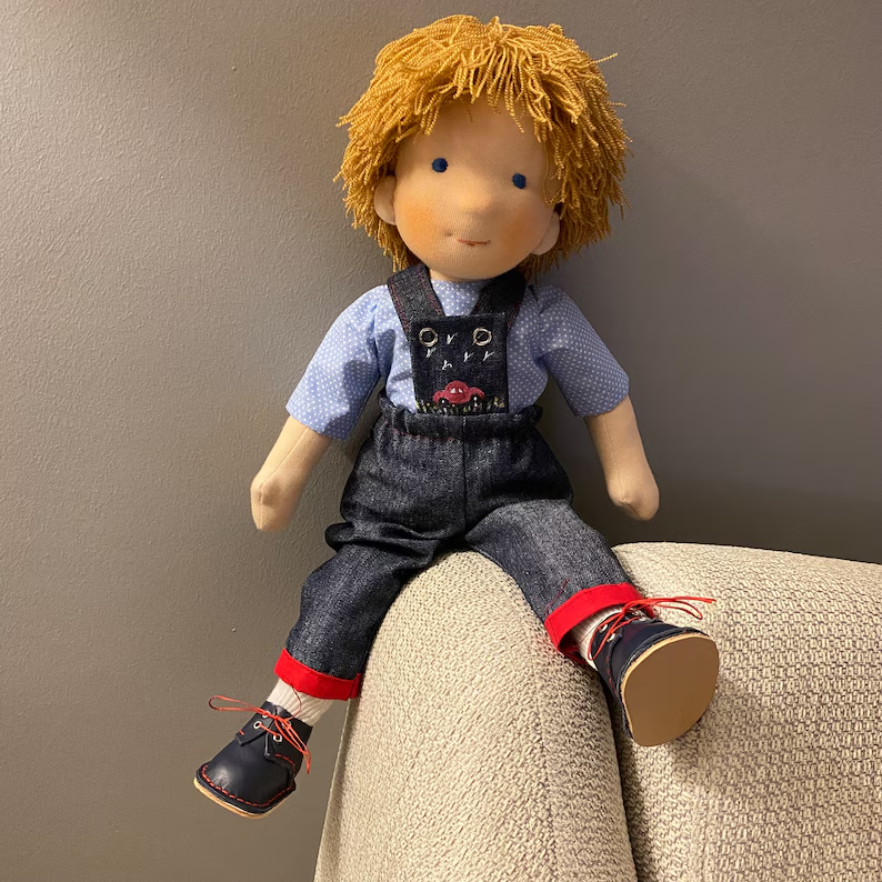 Handmade Waldorf Boy Doll - Noah