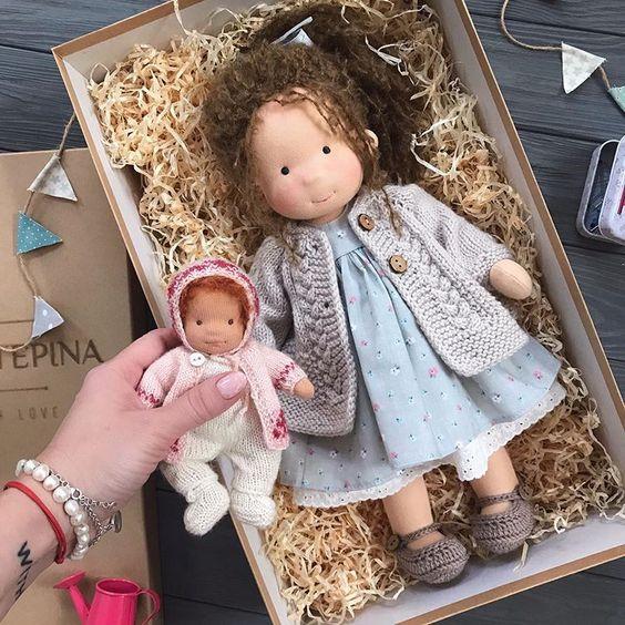 Handmade Waldorf Doll - Carlin