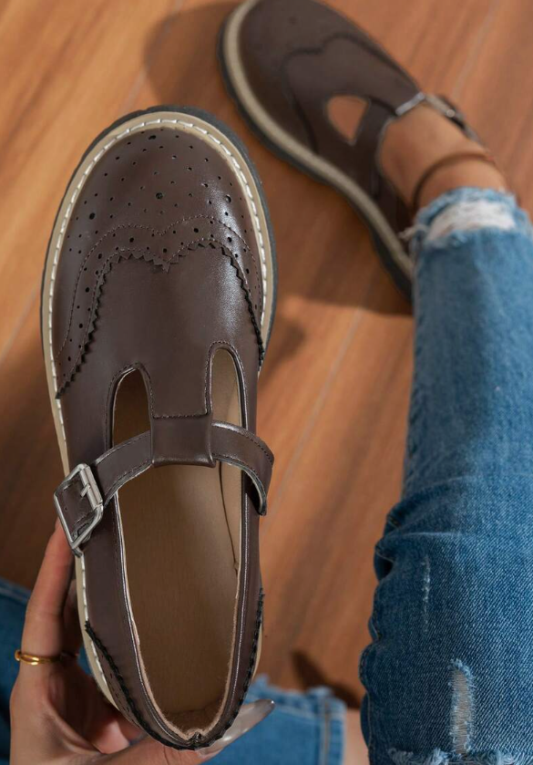 Women's Classic Retro Brogue Loafers