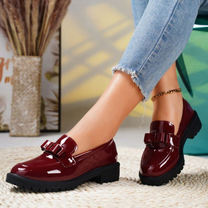 Womens Leather Soft Sole Loafers