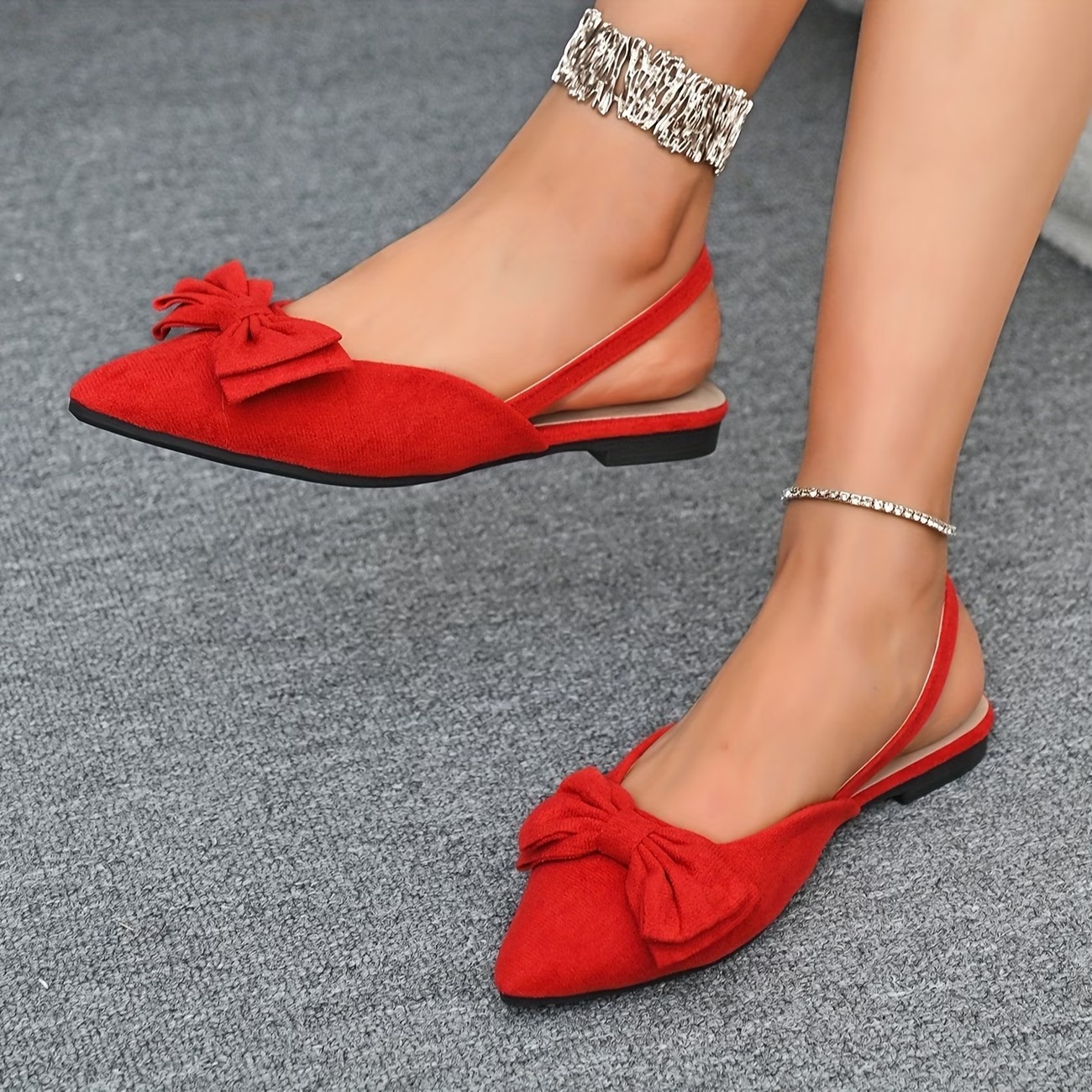 Women's Simple Bow Flat Shoes