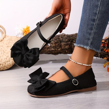Women's Bowknot Mary Jane Flat Shoes