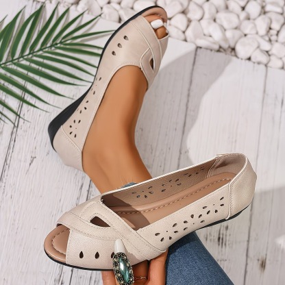 Women's Hollow-Out Fish Mouth Sandals