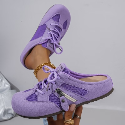 Women's Mesh Zipper Sneakers