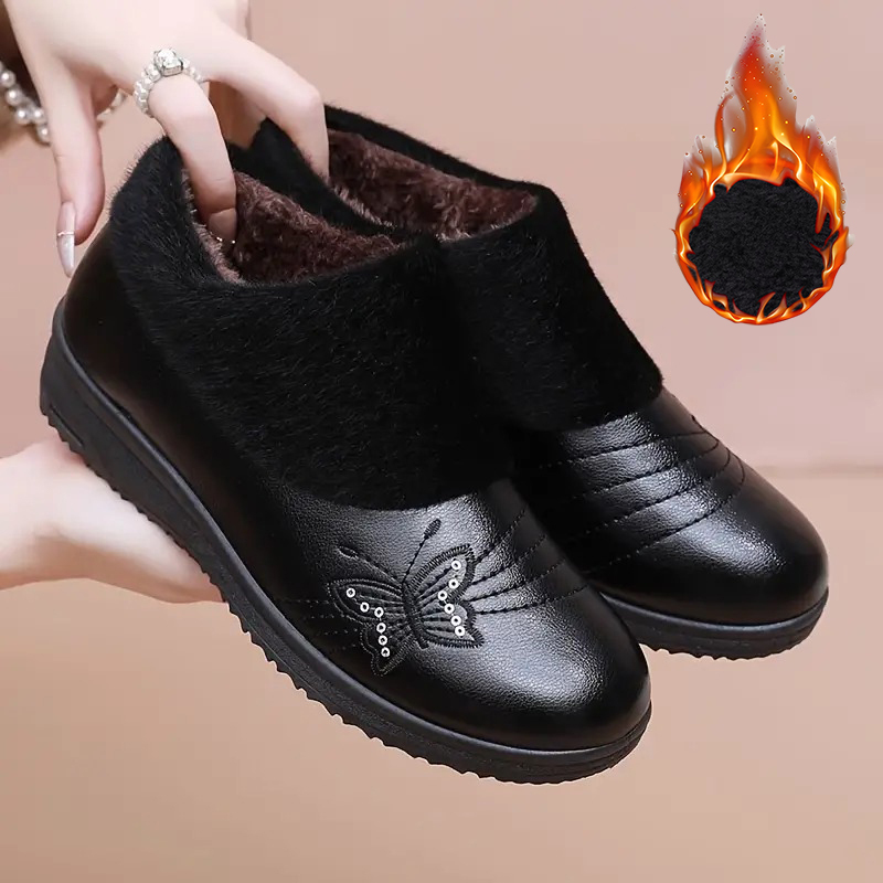 Cozy & Warm Women's Slip-On Booties