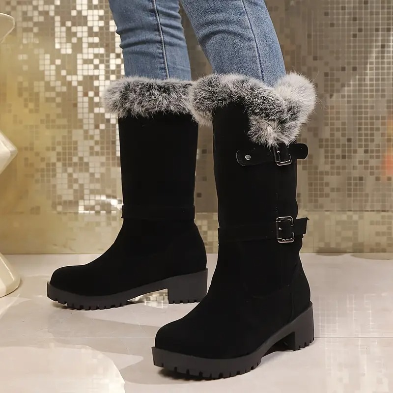 Cozy Faux Fur Lined Snow Boots