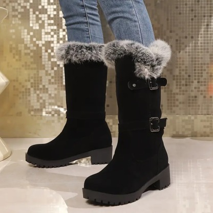Cozy Faux Fur Lined Snow Boots