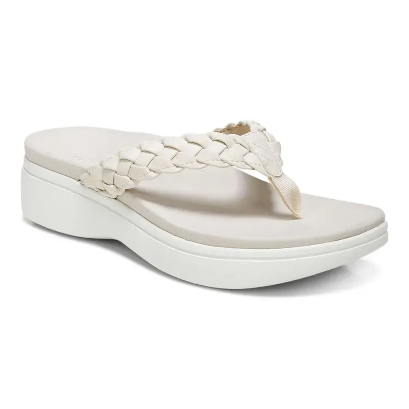 Women's Braided Platform Flip-Flops