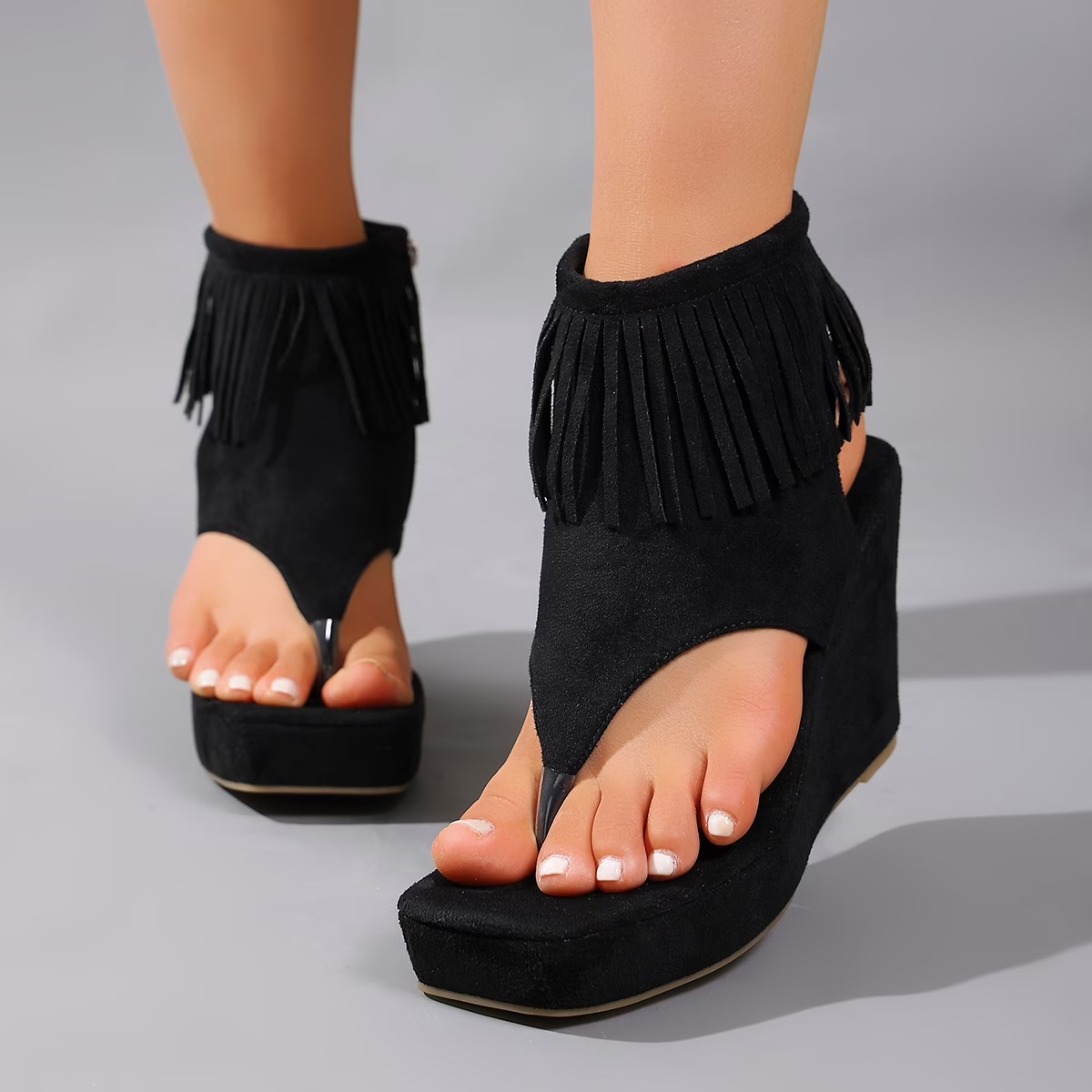 Women's Toe Separator Wedge Sandals