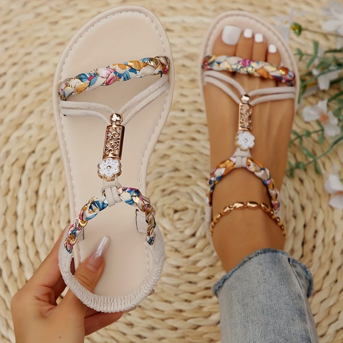 Women's Braided Beach Sandals