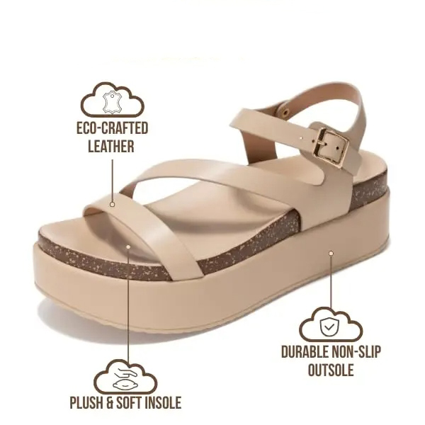 Women's Plush Soft Wedge Sandals