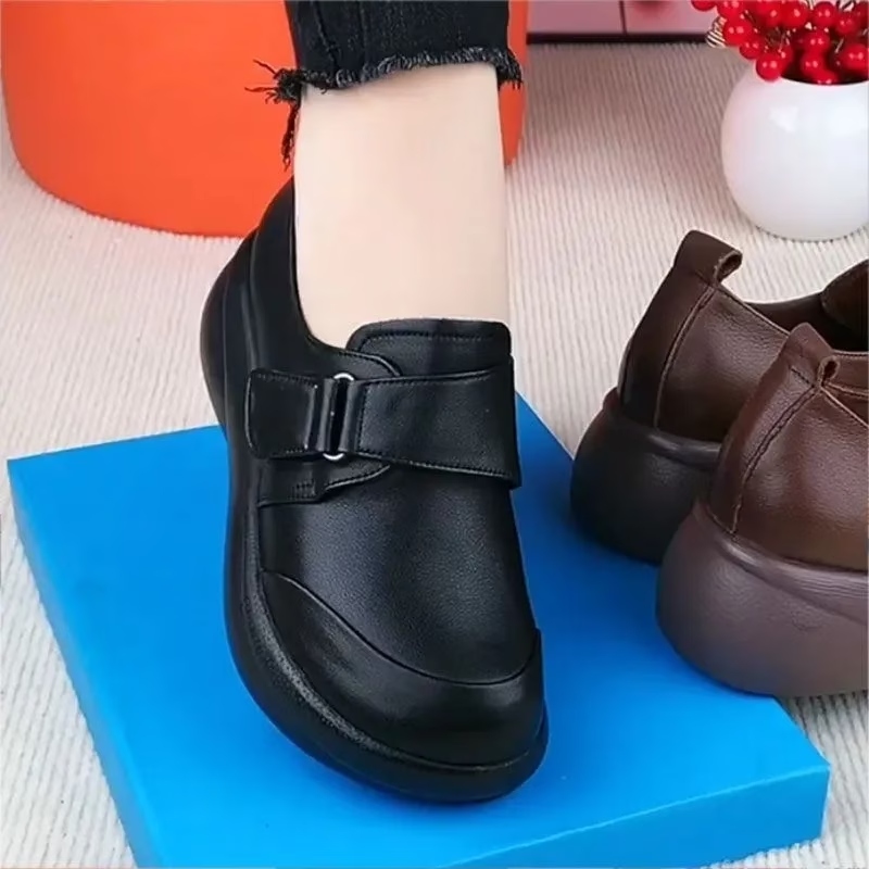 Women's Vintage Hook-Loop Wedge Heels