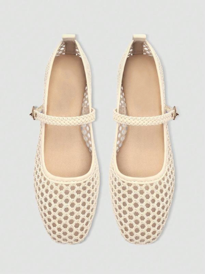 Women's Mesh Ballet Mary Jane Flats