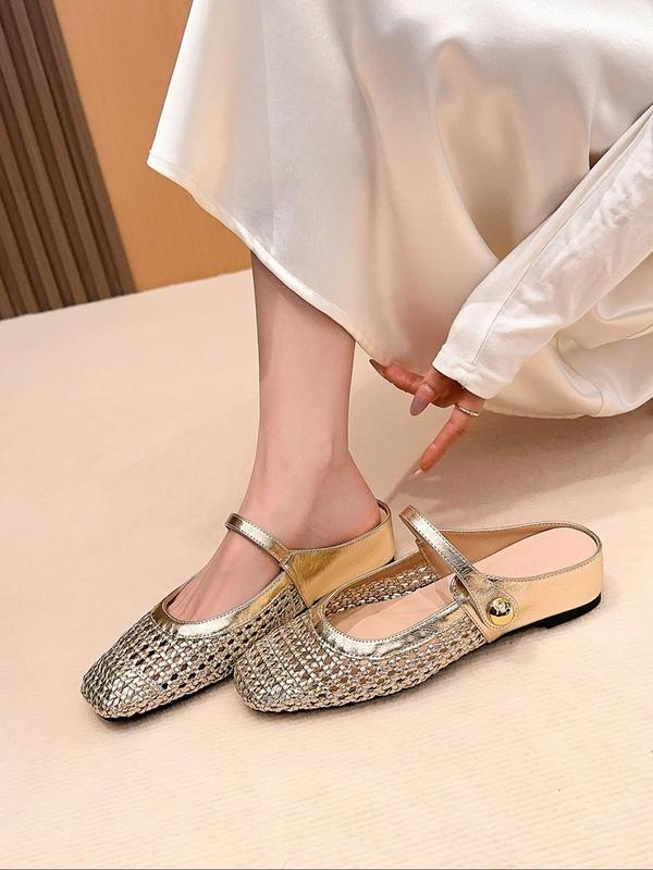 Women's Chic Square-Toe Loafers