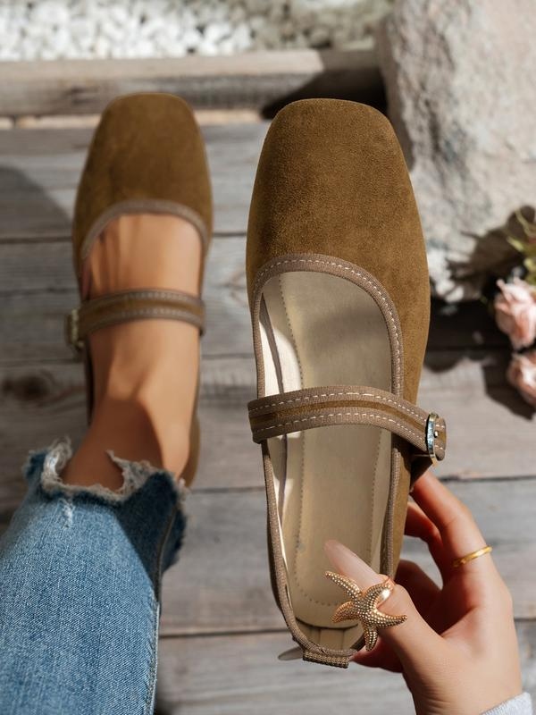 Vintage Square Toe Mary Jane Loafers
