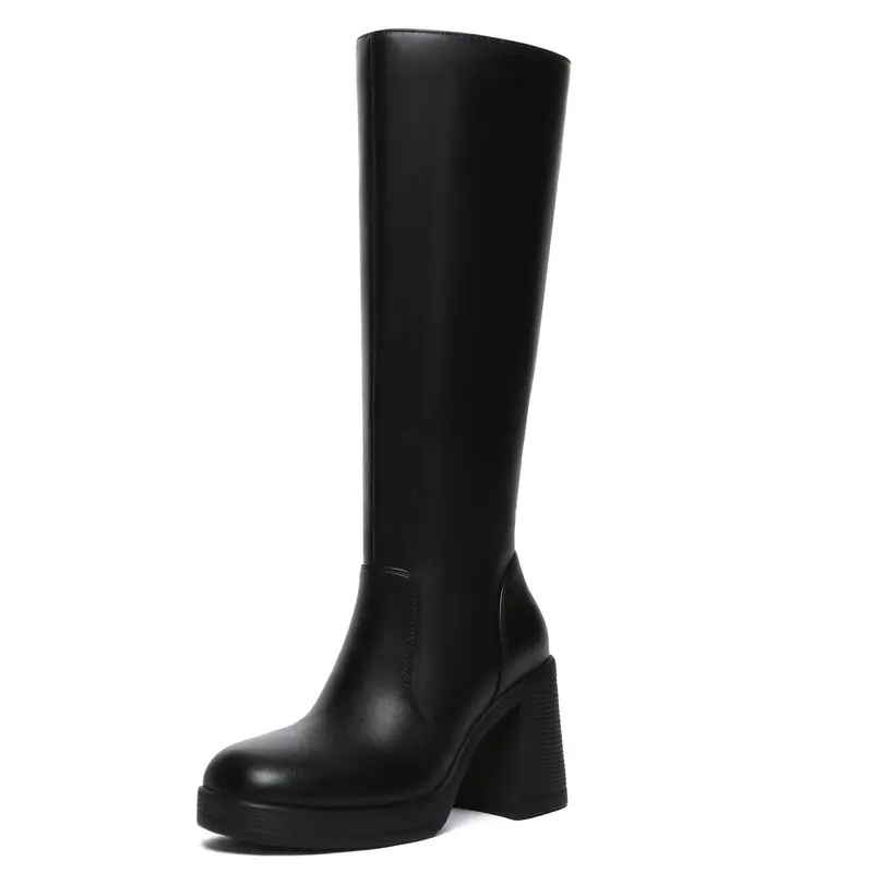 Women's BTC Leather Platform Boots